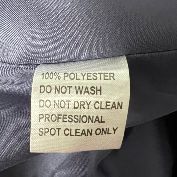 JJs House Womens V Neck Chiffon Sheath Cocktail Dress Stormy Blue size 10 - Picture 11 of 15